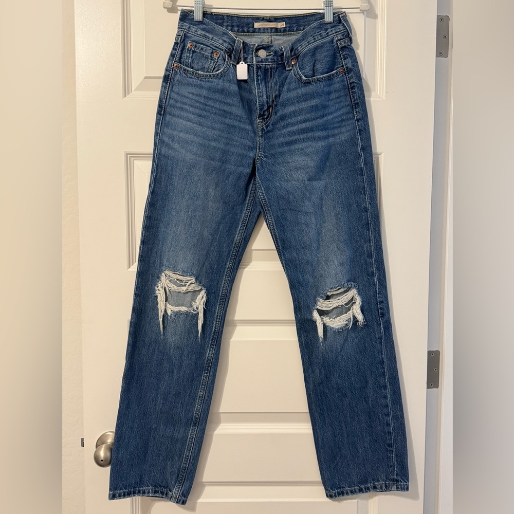 Levi's Blue Distressed Women's Jeans